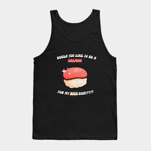 Cute Japanese Food Shushi Tank Top by Fifi Art